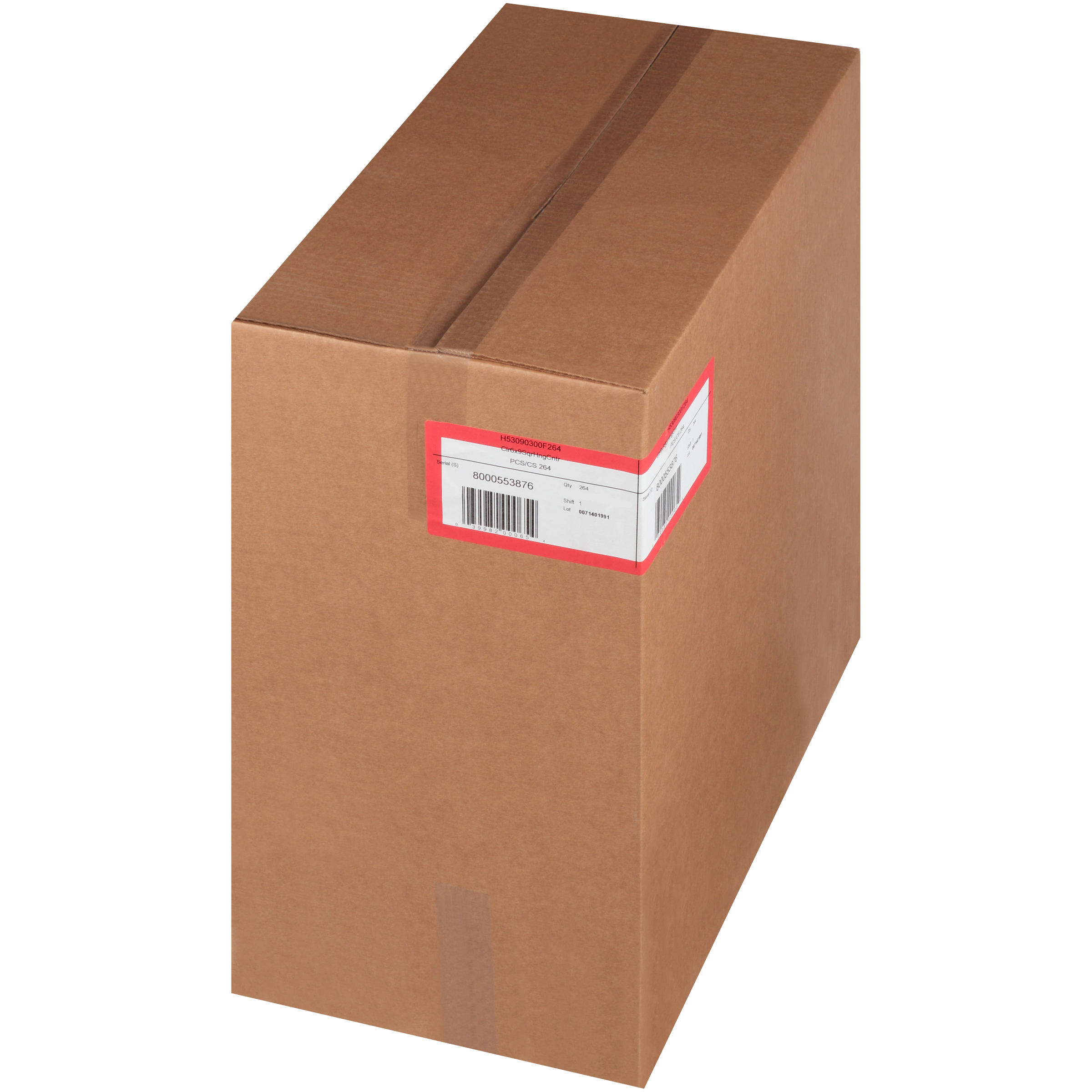 H53090300F264 CLR HOAGIE CONT 6X9  264/CS