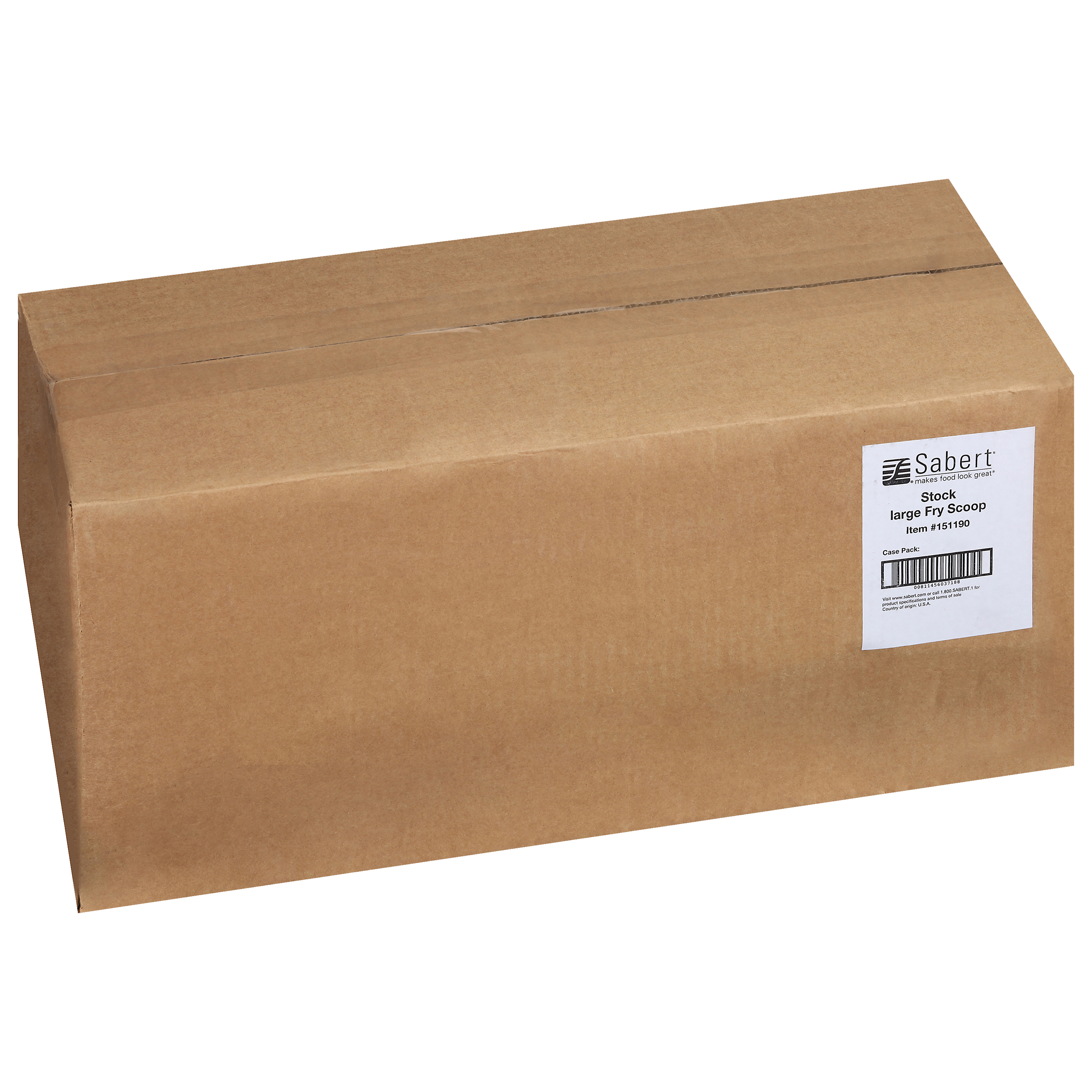 151190 7oz Kraft Large Fry Scoop Cup  450/cs