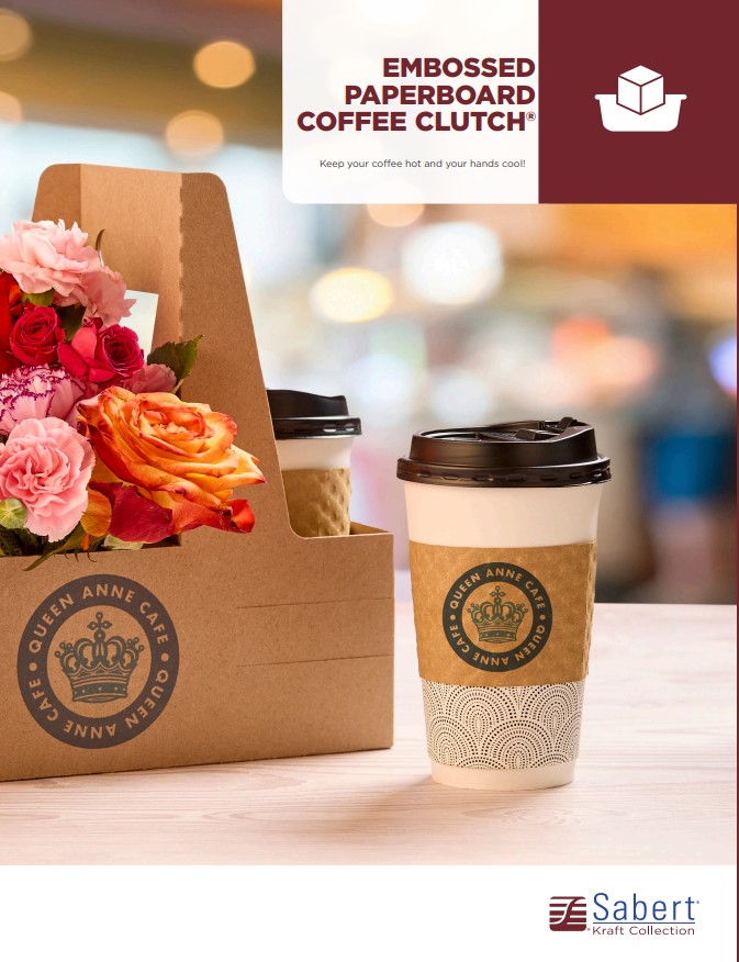 Kraft Collection Embossed Paperboard Coffee Clutch Brochure