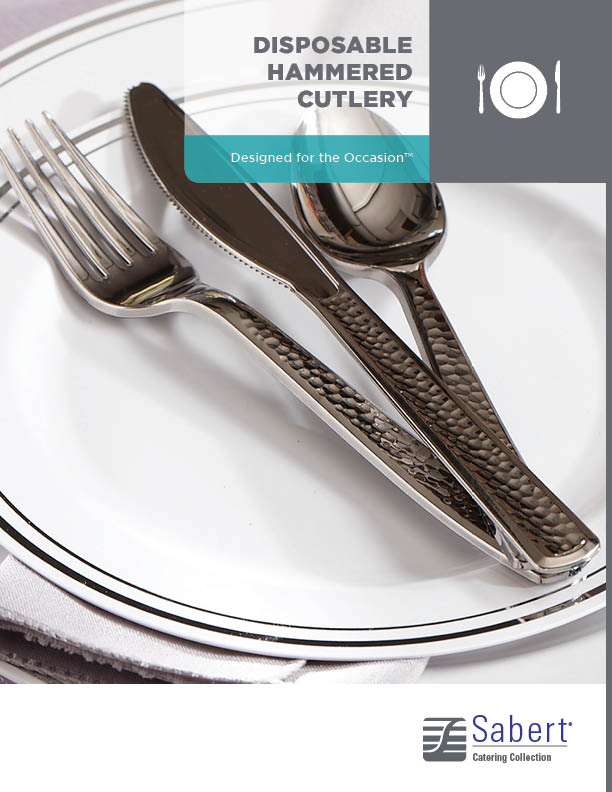Catering Collection: Disposable Hammered Cutlery