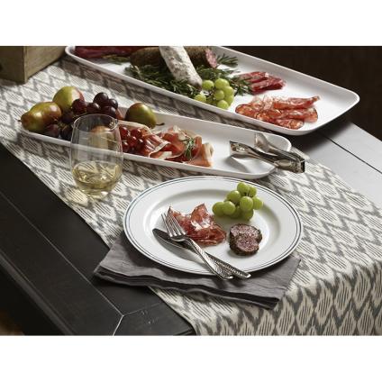 Silver Look Fork with Hammered Pattern