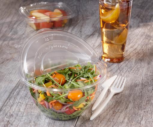 Clear Hinged Lid for 7” On-The-Go Round Bowls