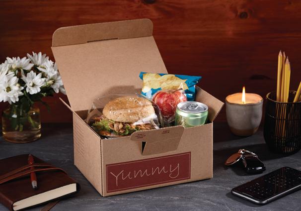Kraft Tamper-Evident Lunch Box - Stock Print