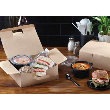 Kraft Tamper-Evident Lunch Box – Plain
