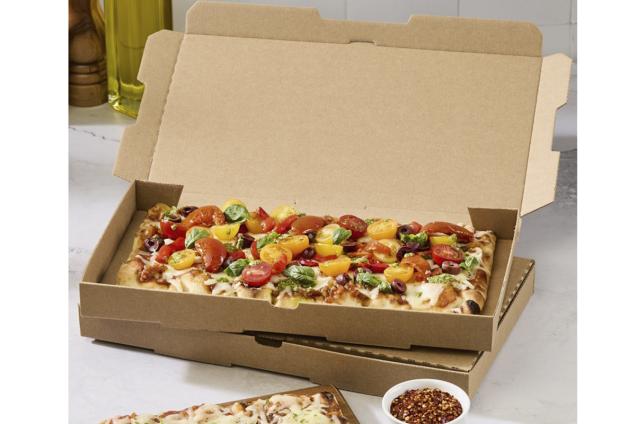 Sabert Stock Kraft Flatbread Box Plain 125/case