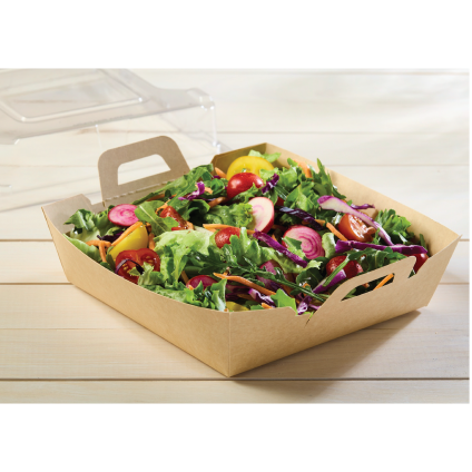 Kraft 8" x 8" EcoSnap™ Square Container