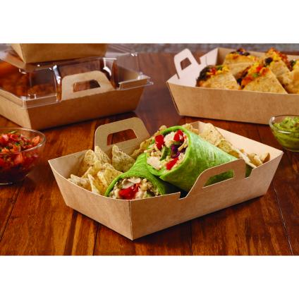 Kraft 6" x 9" EcoSnap™ Rectangle Containers