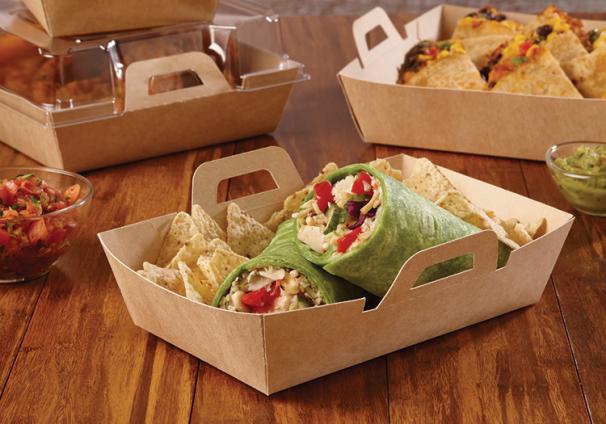 Kraft 6" x 9" EcoSnap™ Rectangle Containers