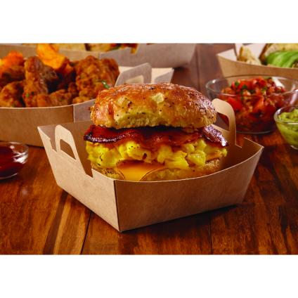 Kraft 6" x 6" EcoSnap™ Square Containers