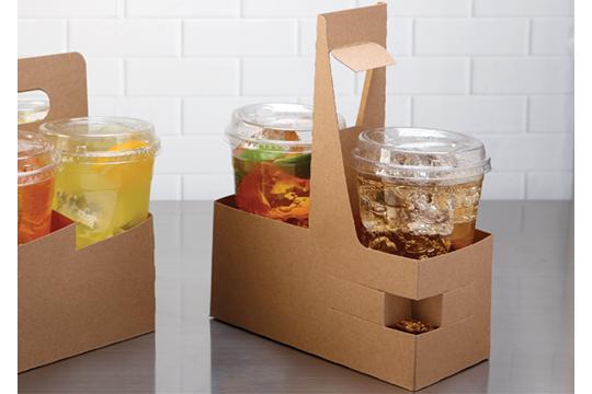 Kraft Two Cup Drink Carrier (holds 8-32 oz. cups)