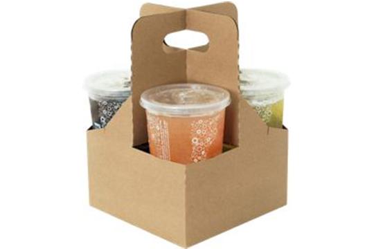 Kraft Four Cup Jumbo Drink Carrier (holds 12-44 oz. cups)