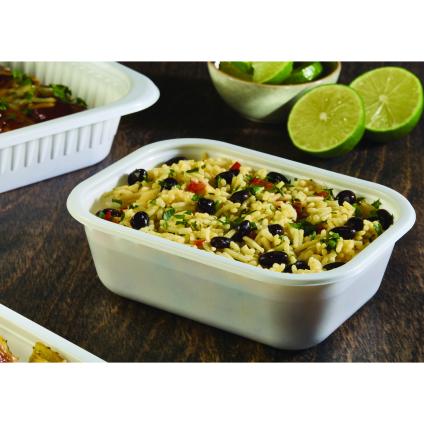 Bone White 22 oz. Small Rectangle Tray