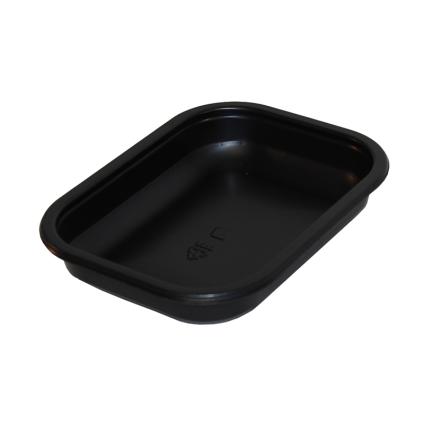 Small rectangular tray for hot food