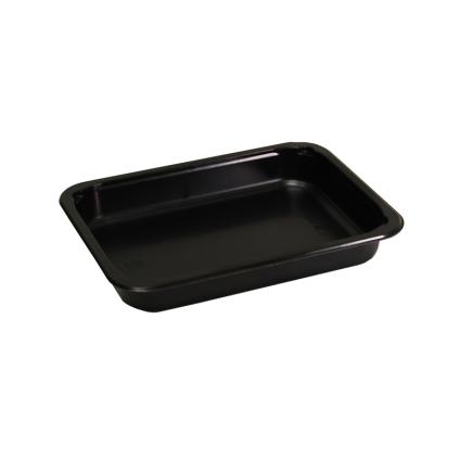 Black 23.5 oz. Medium Rectangle Tray