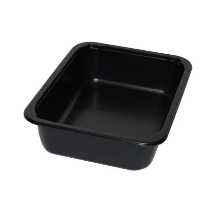 Black 45 oz. Medium Rectangle Tray