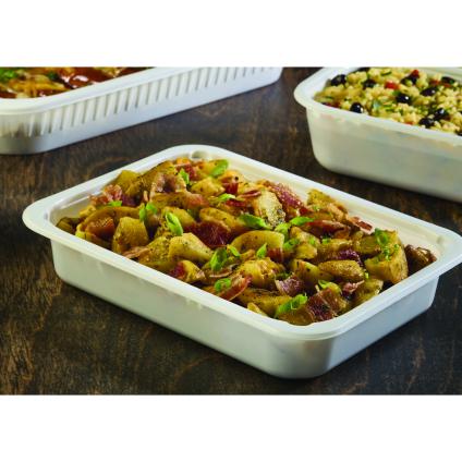 Bone White 32 oz. Medium Rectangle Tray