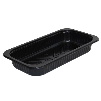 Black 60 oz. Large Rectangle Tray