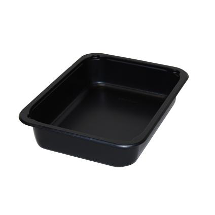 Black 32 oz. Medium Rectangle Tray