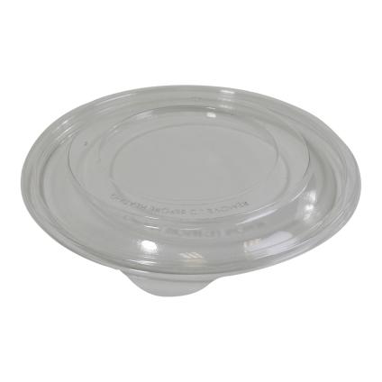 Clear Dome PET Lid for 18, 24, 32 oz. Medium Round Bowls and Containers