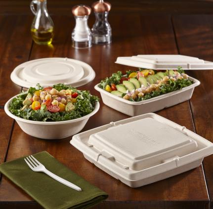 Pulp Flat Lid for Pulp Square Containers