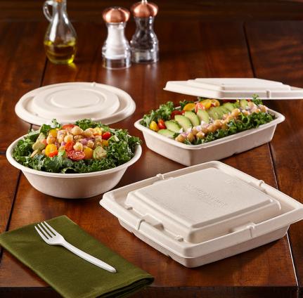 Pulp Flat Lid for Pulp Square Containers