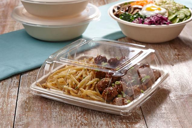 25CT PET Clear Lid for 10.7” Square Platter