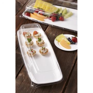 Clear High Dome Lid for 6.5" x 17.5" Mozaïk® Rectangle Platters