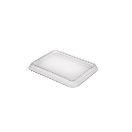 Clear PET Lid for 6.5" x 8.5" Medium Rectangle Trays