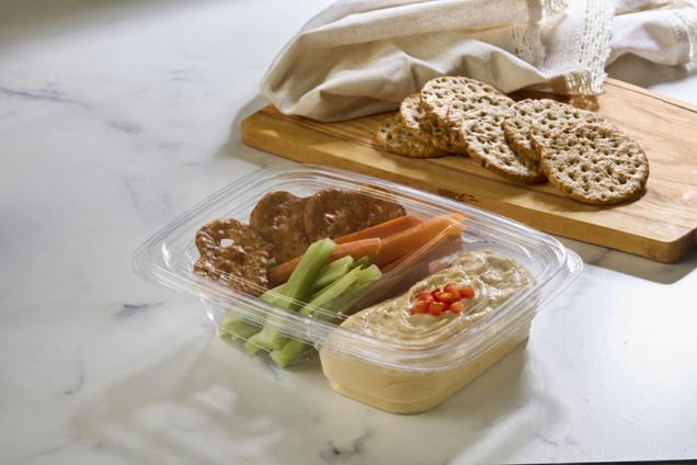 Clear Flat Lid for Medium Snack Boxes
