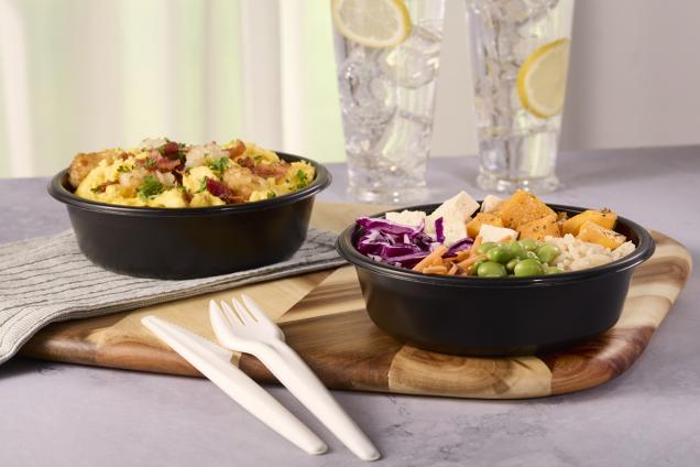 Black PP 6.3" Round Bowl
