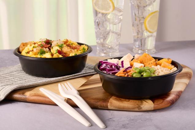 Black PP 6.3" Round Bowl