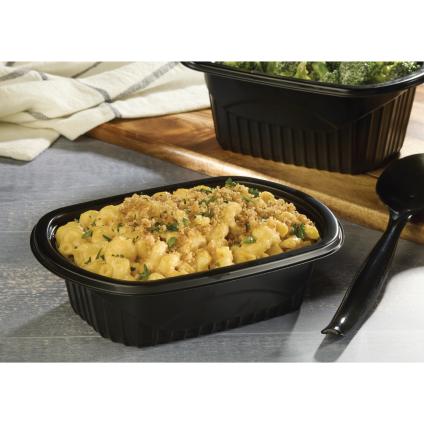Black 24 oz. Oval Processor Tray