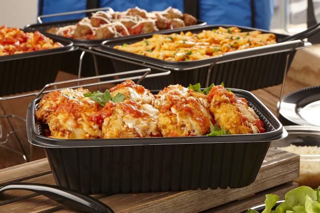 Black 130 oz. Catering Pan