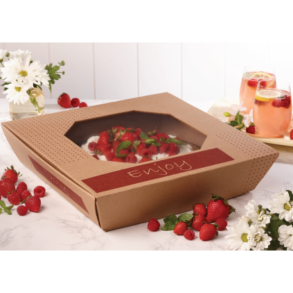 Kraft 16" Window Catering Square - Stock Print