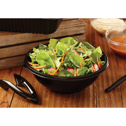 Black 80 oz./5 lb. Round Bowl