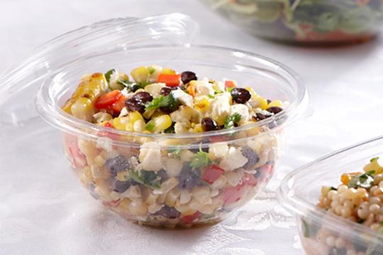 Clear 12 oz. Small Round Bowl with Clear Dome Lid