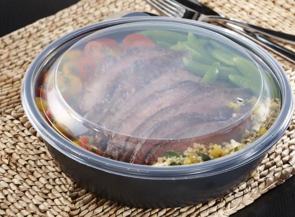 Clear Dome Lid for 32, 48 oz. Large Round Containers