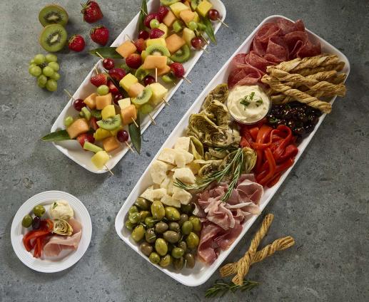 White PP 9" x 22" Mozaïk® Rectangle Platter 