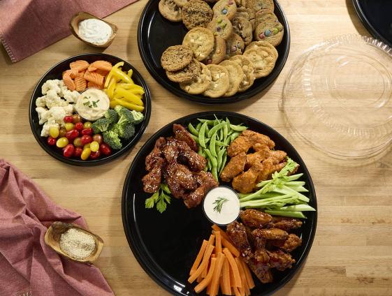 Black PP 12" SturdiWare® Round Platter