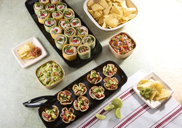 Black PP 6.5" x 17.5" Mozaïk® Rectangle Platter 