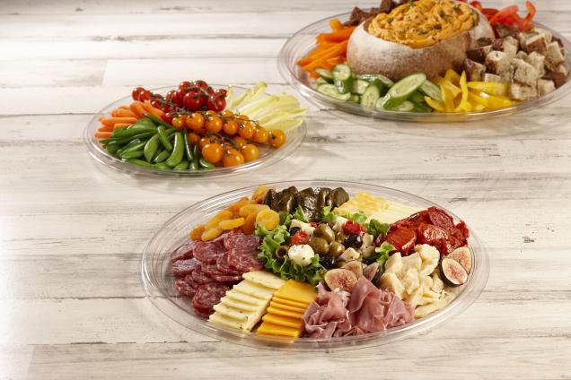 Clear 16" Onyx Round Platter