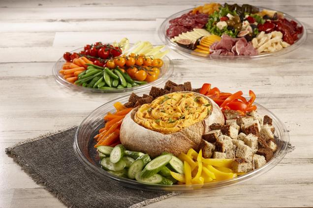 Clear 18" Onyx Round Platter