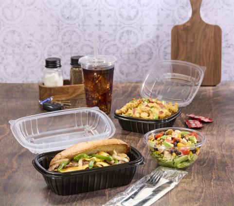 Classic Dual Color 6 x 9 Rectangle Hinged Container