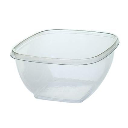 Clear 64 oz. Large Square Bowl 