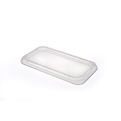 Clear PET Lid for 60 oz. Large Rectangle Trays