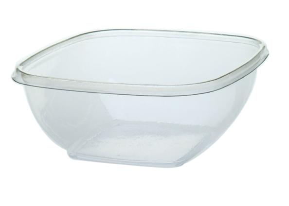 Clear 12 oz. Small Square Bowl