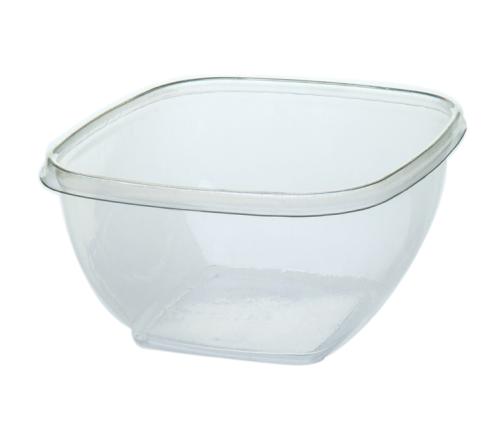 Clear 16 oz. Small Square Bowl