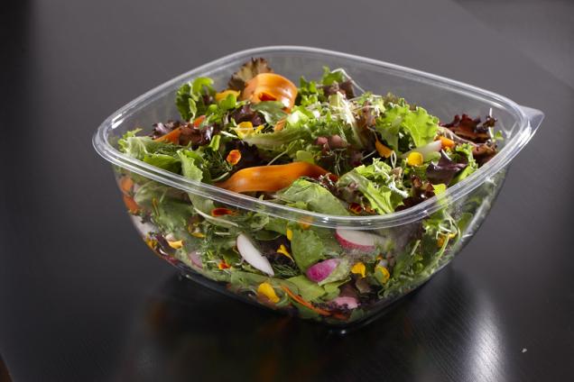 Clear 32 oz. Medium Square Bowl