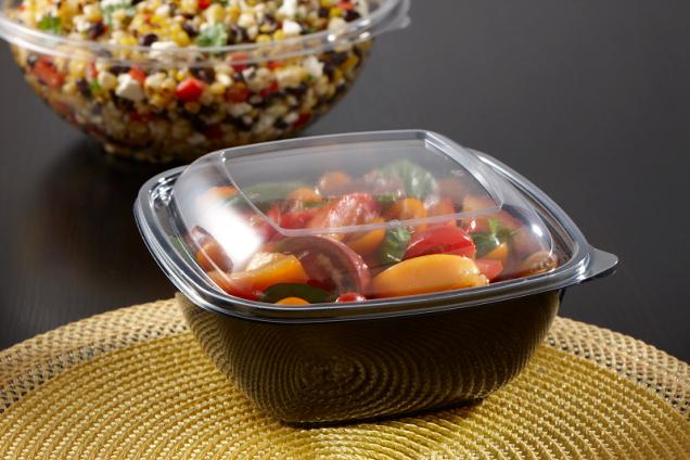 Clear Dome Lid for 7.5” x 7.5” Medium Square Bowls