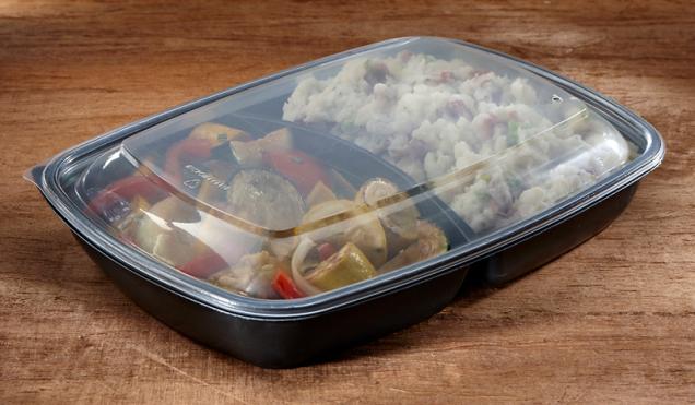 Clear Dome Lid for Medium Rectangle Containers